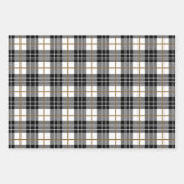 Klassieke kerst Plaid en  Holly Inpakpapier Vel (Voorkant 3)