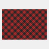 Klassieke kerst Plaid en  Holly Inpakpapier Vel (Voorkant 2)