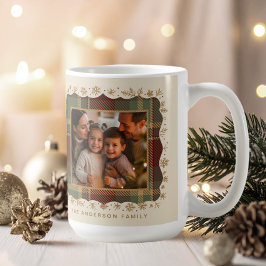 Klassieke Kerst Plaid Fototemplate ID1141A Koffiemok