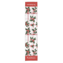 Klassieke Kerst Plaid Hulst Bes Gezinsnaam
