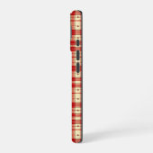 Klassieke Kerst Plaid iPhone 16 Hoesje (Linkerkant)
