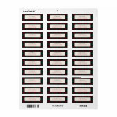 Klassieke Kerst Plaid Retouradreslabels Etiket (Full Sheet)