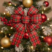 Klassieke Kerst Plaid Satijnen Lint