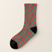 Klassieke Kerst Plaid Sokken (Links - buitenkant)