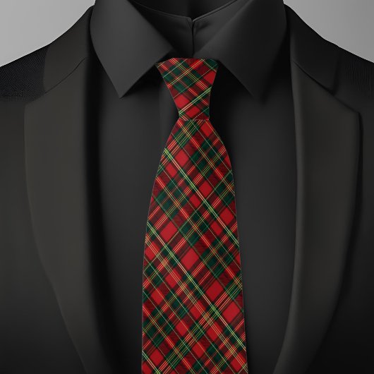 Klassieke Kerst Plaid Stropdas