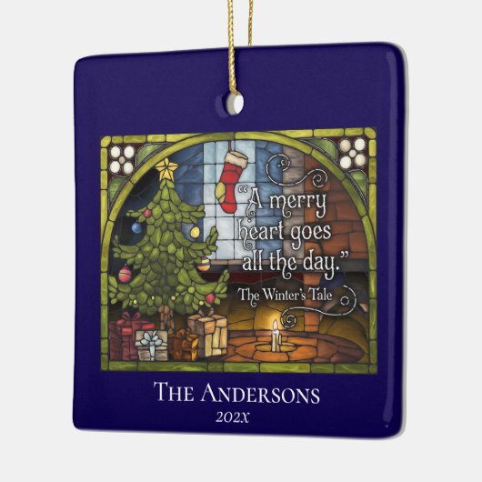 Klassieke Kerst Quote Keepsake Keramisch Ornament (Links)