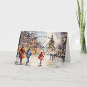 Klassieke Kerst Realtor Kerstkaart Bedankkaart (Voorkant)