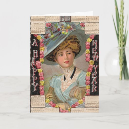 Klassieke Kerst Retro Kerst Persoonlijk Feestdagen Kaart (Voorkant)