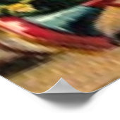 Klassieke Kerst Retro Kerst Persoonlijk Poster (Hoek)