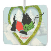 Klassieke kerst, Retro Scotty Dog, Air Freshener Luchtverfrisser (Links)