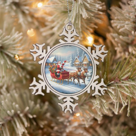 Klassieke kerst ronde ornament (Boom)