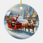 Klassieke kerst ronde ornament (Achterkant)