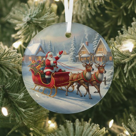 Klassieke kerst ronde ornament (Insitu)