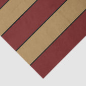 Klassieke Kerst Rood en Gouden Strepen Tissuepapier (Detail)