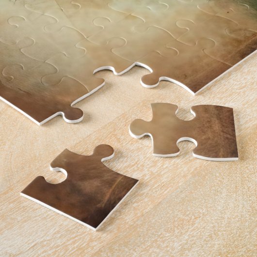 Klassieke Kerst Sneeuwman Jigsaw Puzzel (Zijkant)