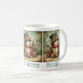 Klassieke Kerst Sneeuwman Mok (Voorkant rechts)