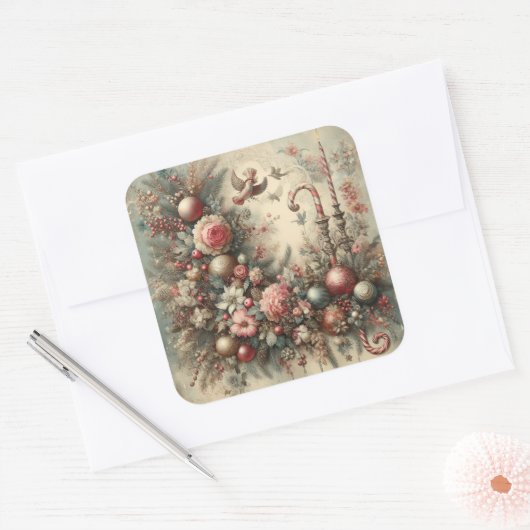 Klassieke  Kerst stickers (Envelop)