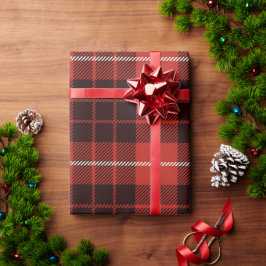 Klassieke kerst Tartan Plaid Cadeaupapier