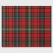 Klassieke kerst Tartan Plaid Cadeaupapier (Vlak)