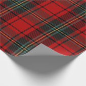 Klassieke kerst Tartan Plaid Cadeaupapier (Hoek)
