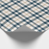 Klassieke kerst Tartan Plaid Cadeaupapier (Hoek)