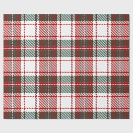 Klassieke kerst Tartan Plaid Cadeaupapier (Vlak)