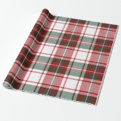 Klassieke kerst Tartan Plaid Cadeaupapier (Uitgerold)