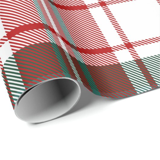 Klassieke kerst Tartan Plaid Cadeaupapier (Rol Hoek)