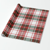 Klassieke kerst Tartan Plaid Cadeaupapier (Uitgerold)