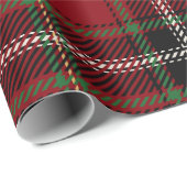Klassieke kerst Tartan Plaid Cadeaupapier (Rol Hoek)