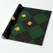 Klassieke kerst Tartan Plaid Cadeaupapier (Uitgerold)