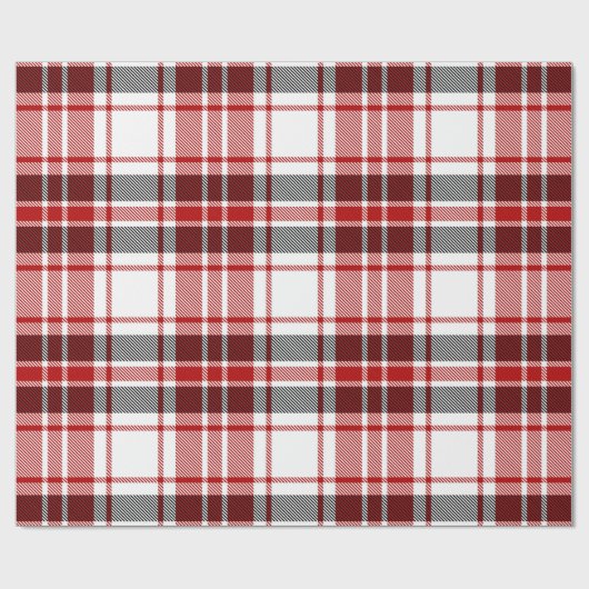 Klassieke kerst Tartan Plaid Cadeaupapier (Vlak)