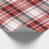 Klassieke kerst Tartan Plaid Cadeaupapier (Hoek)