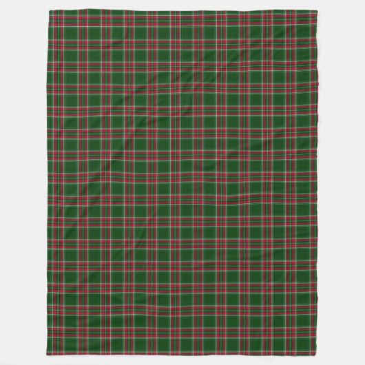 Klassieke Kerst Tartan Plaid Deken Rood & Groen (Voorkant)