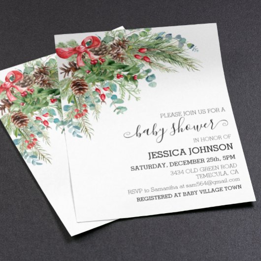 Klassieke Kerst Winter Baby Shower Budget