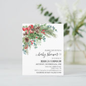 Klassieke Kerst Winter Baby Shower Budget (Staand voorkant)