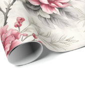 Klassieke kerst winter bloemen gelegd, Decoupage Cadeaupapier (Rol Hoek)