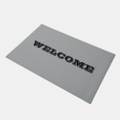 Klassieke Kerst Zilver Winter Effen Kleur Deurmat (Schuin)