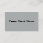 Klassieke Kerst Zilver Winter Effen Kleur Visitekaartje (Voorkant)