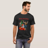 Klassieke kerstakerkomiek t-shirt (Voorkant volledig)
