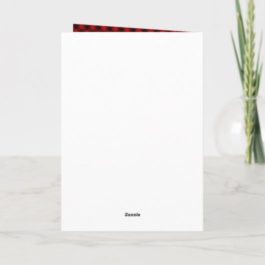 Klassieke kerstakertype met kerst feestdagen kaart (Achterkant)