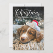 Klassieke kerstakertype met kerst feestdagenkaart (Voorkant)