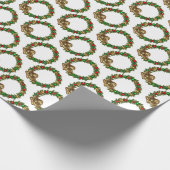 Klassieke kerstangel en Wreath Cadeaupapier (Hoek)