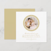 Klassieke kerstavond foto voor sierdoeleinden (Voorkant / Achterkant)