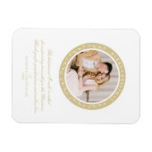 Klassieke kerstavond foto voor sierdoeleinden magneet (Horizontaal)