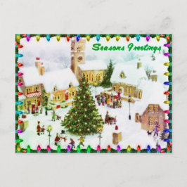 Klassieke kerstbegroetende briefkaarten