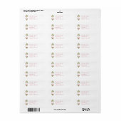 Klassieke Kerstbloemen Etiket (Full Sheet)