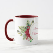 Klassieke Kerstbloemen Mok (Links)