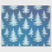 Klassieke kerstboom cadeaupapier (Vlak)