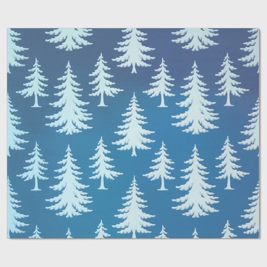 Klassieke kerstboom cadeaupapier (Vlak)